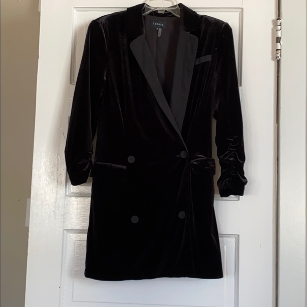 Blazer dress velvet